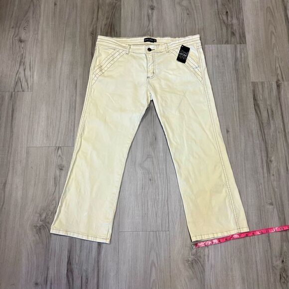 Vintage y2k Spoon capris in light yellow sz 13 low rise. - Picture 4 of 14
